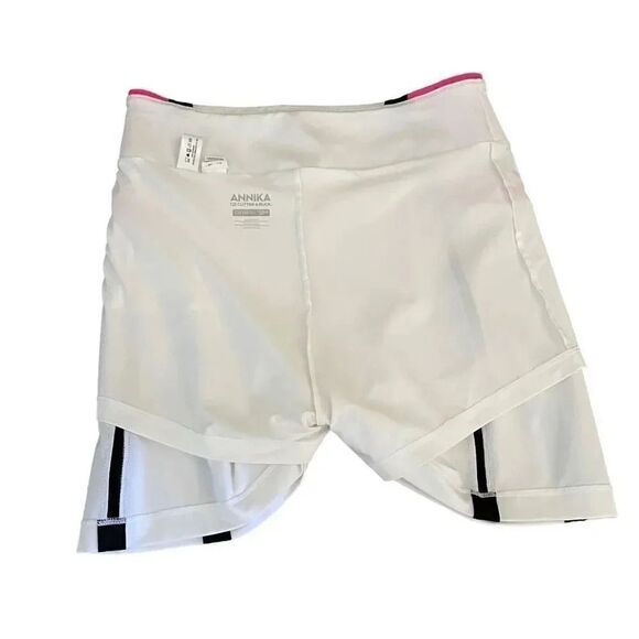 ANNIKA CUTTER & BUCK White Pink  Stretch UV Protection Golf Tennis SZ S #1258 - Picture 5 of 10